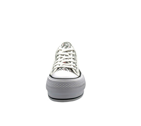 ZAPATILLA LONA MONITOS NEGRA BLANCA