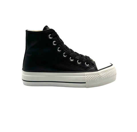ZAPATILLA NEGRA CAÑA
